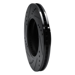 Chevrolet Cobalt Brake Rotor (1) - Front Right - R1 Concepts - Drilled & Slotted - Black - `03-`10